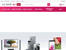 Tablet Screenshot of lgshop.cz